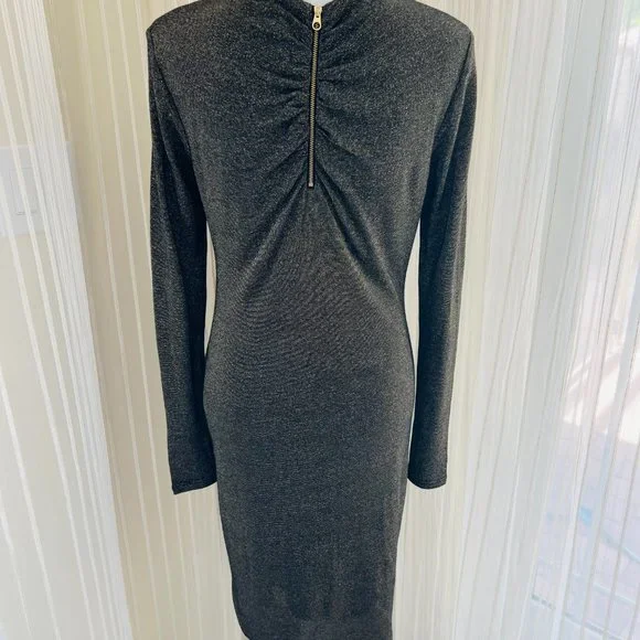 Ted Baker London Lizzey Twist Gold Dress size 3 - Picture 3 of 10